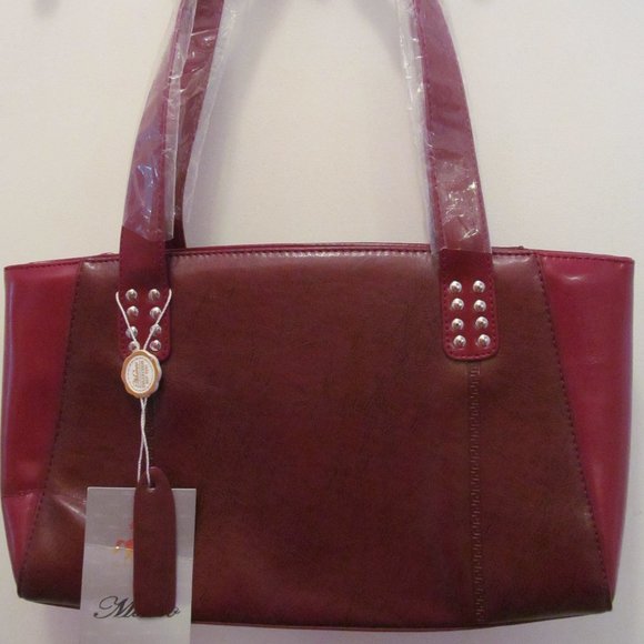 Marco New York Red Leather Bag - Picture 1 of 12